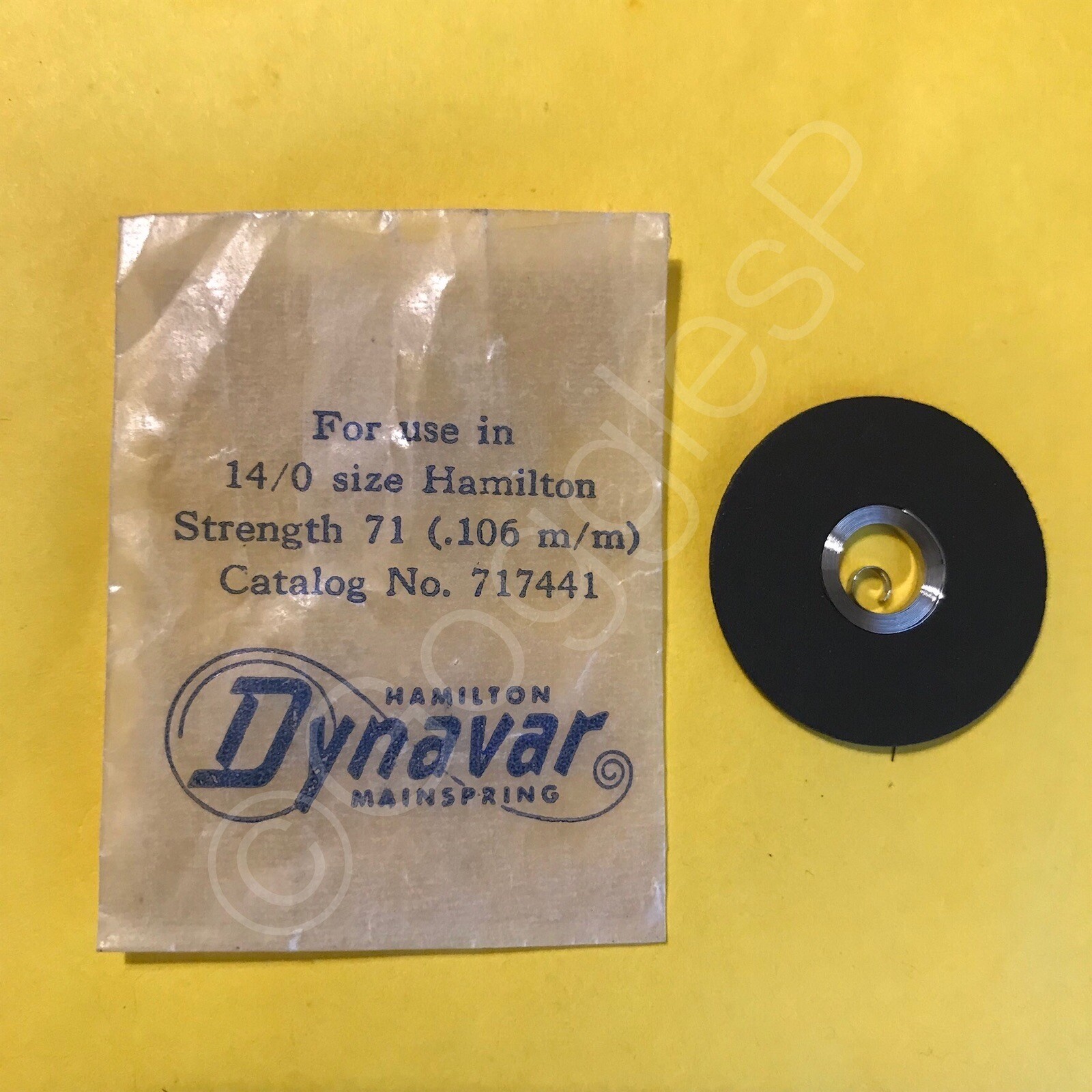 NOS Mainsprings for Hamilton Watches 22/0s to 12/0s – Select A Style/Size