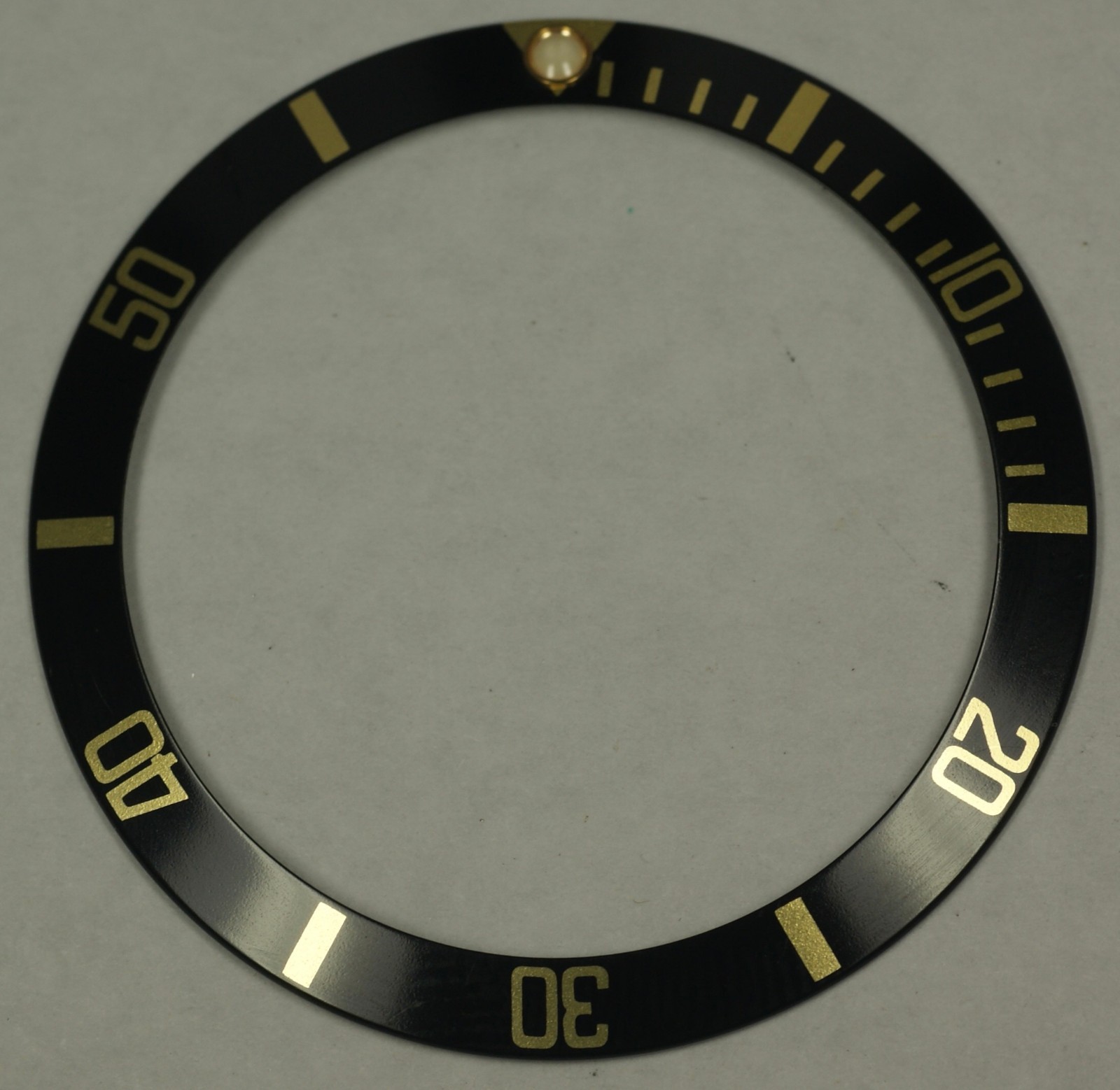 Rolex Original 315-16808-1 Submariner 18K 16613 16618 Black Yellow Bezel Insert