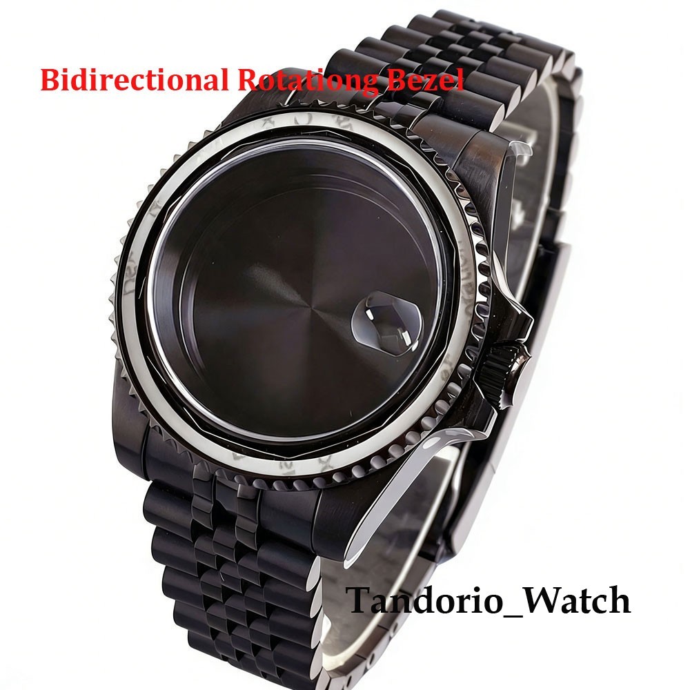 40mm Bi-directional Rotating Belze Diver Watch Case For NH34 NH35 PT5000 Miyota