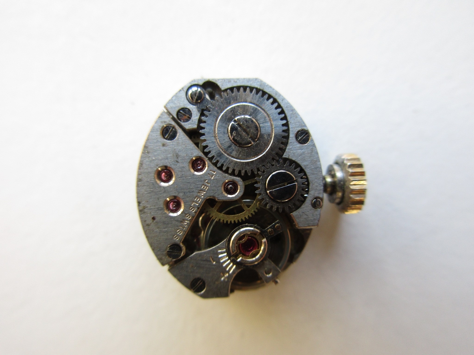 AS A. Schild cal. 1012 Swiss 17 jewels vintage watch movement – running