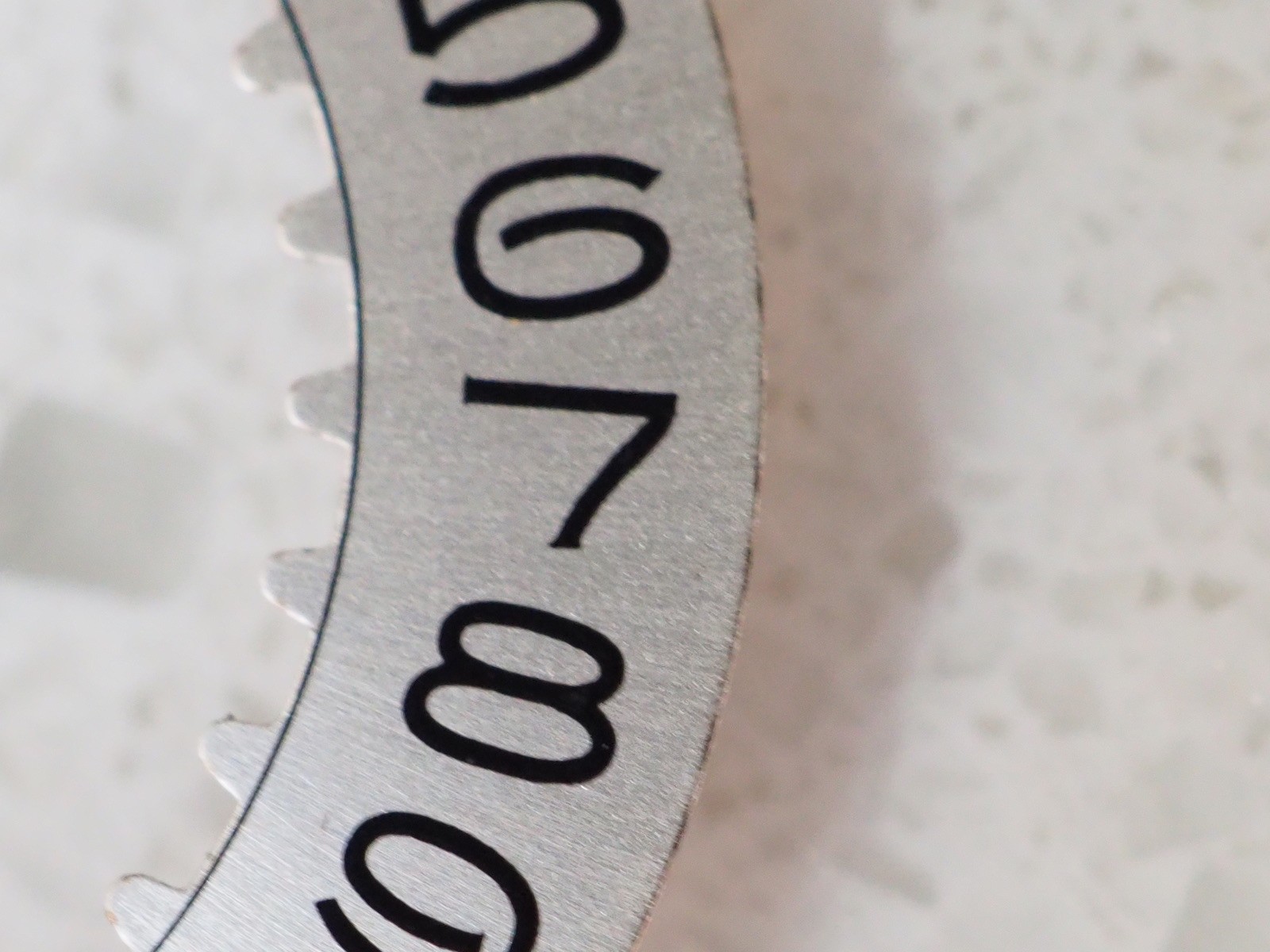 Genuine Rolex Silver Date Disc/Wheel Open 6/9 Flat 3 fits Submariner 1680 c.1575