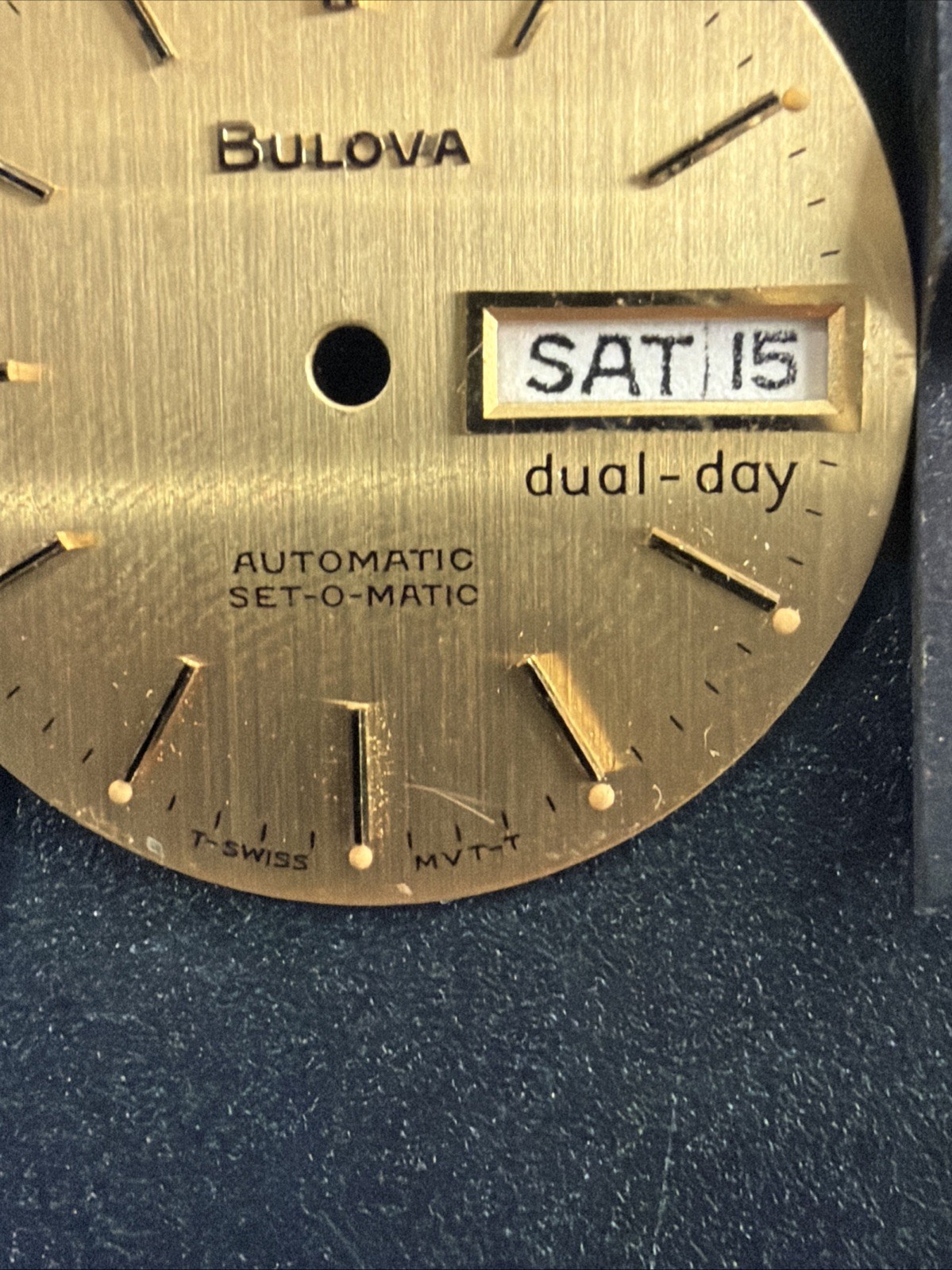 BA88 Bulova Automatic Set O Matic Day Date 27-28mm Mens Watch Dial Replacement**