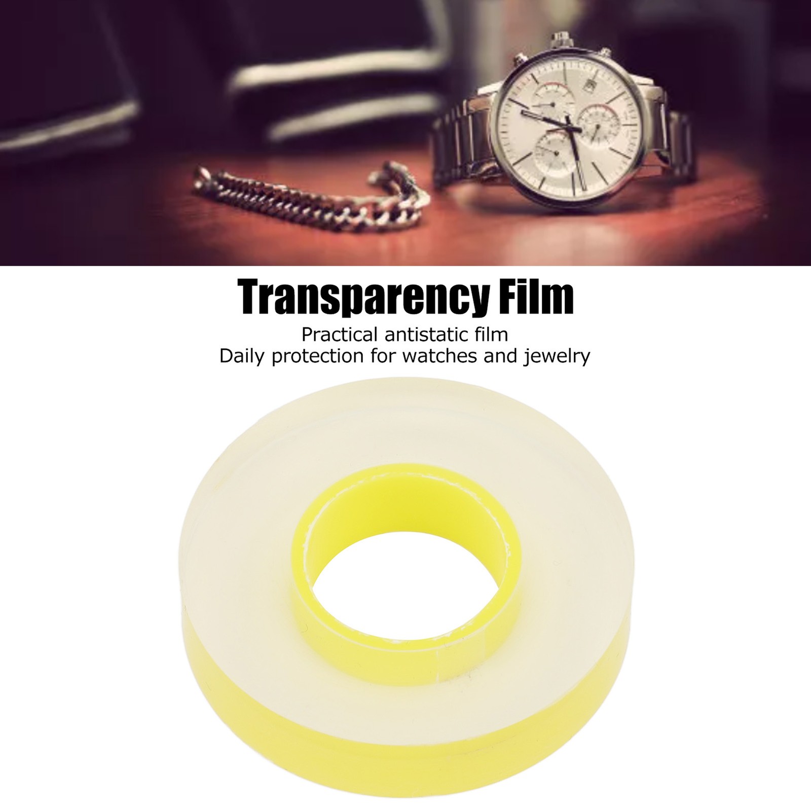 15mm Watch Strap Scratch Resistant Protective Film Yellow