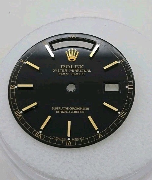 Rolex Dial , President 18038, 18238, Glossy Black Roman Numbers ,Tritium, NOS
