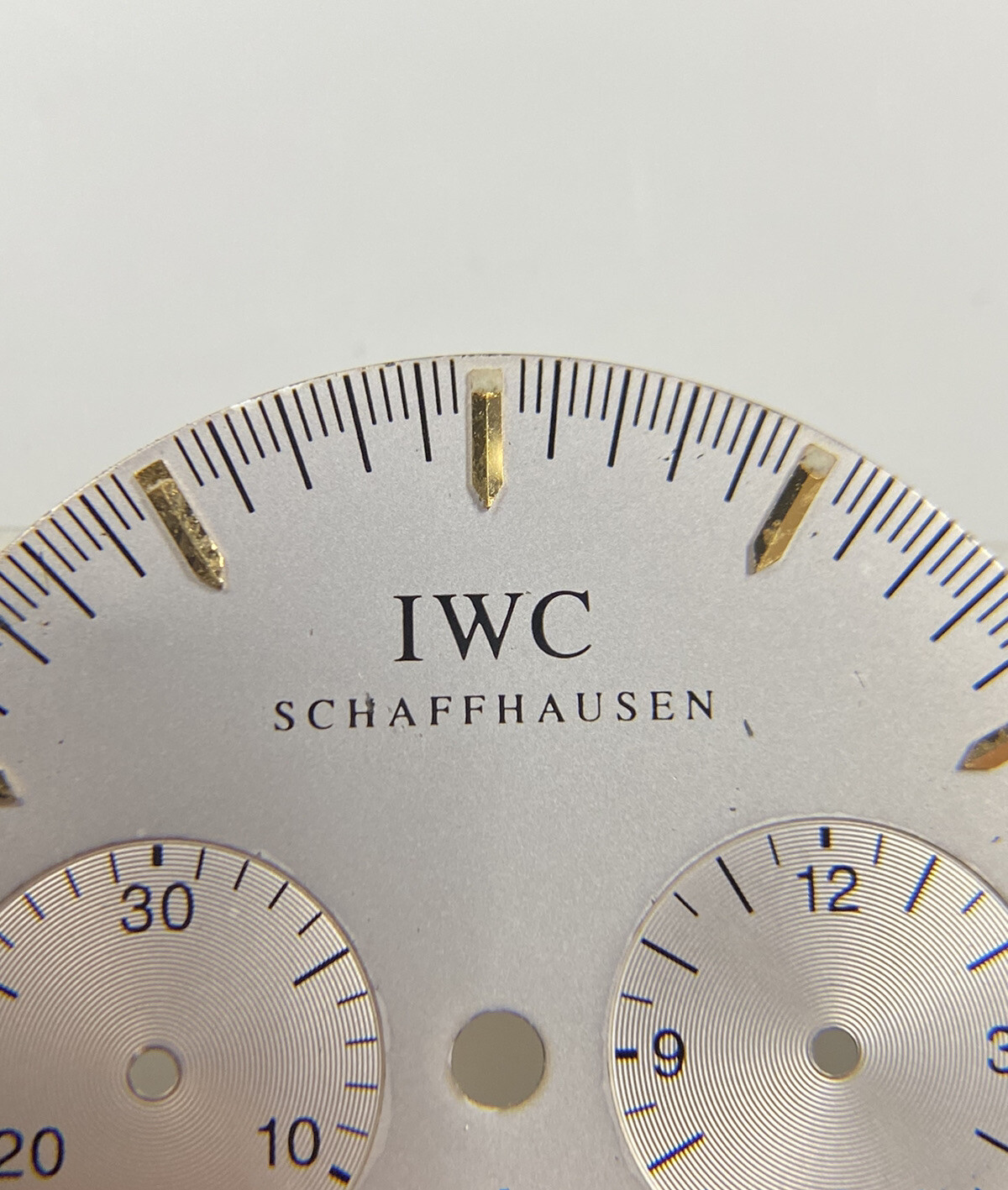 Original IWC Schaffhausen GST Chronograph 3727-03 Silver/Gold 27mm Dial