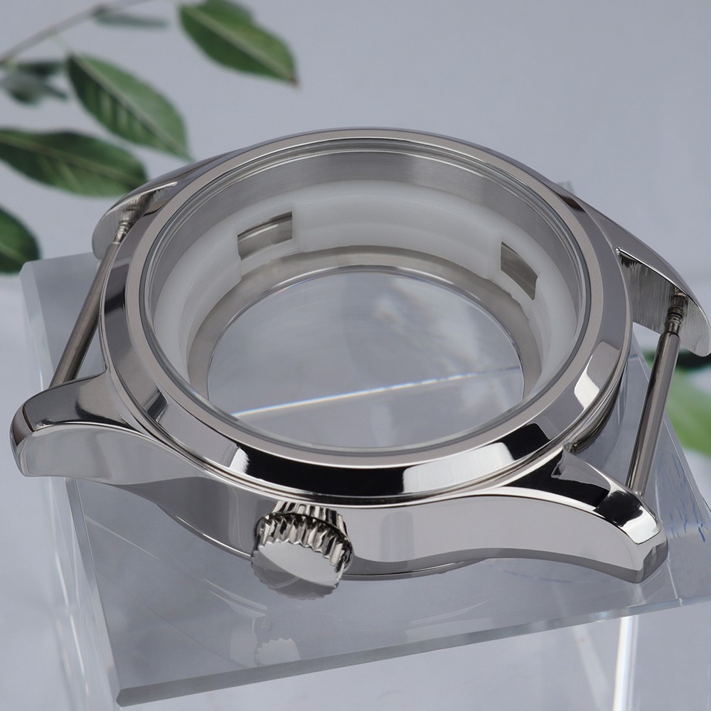 FEIYASHI 42mm NH35 Watch Case Classic Silver Stainless 10ATM For Seiko NH35 NH36