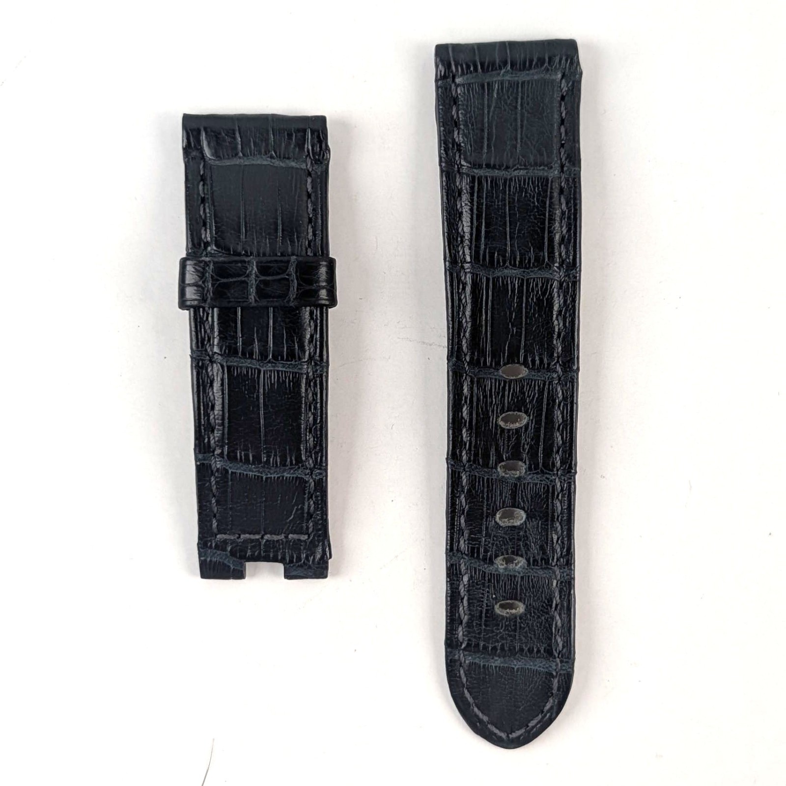 Genuine Panerai 22/20 Black Alligator Leather Strap