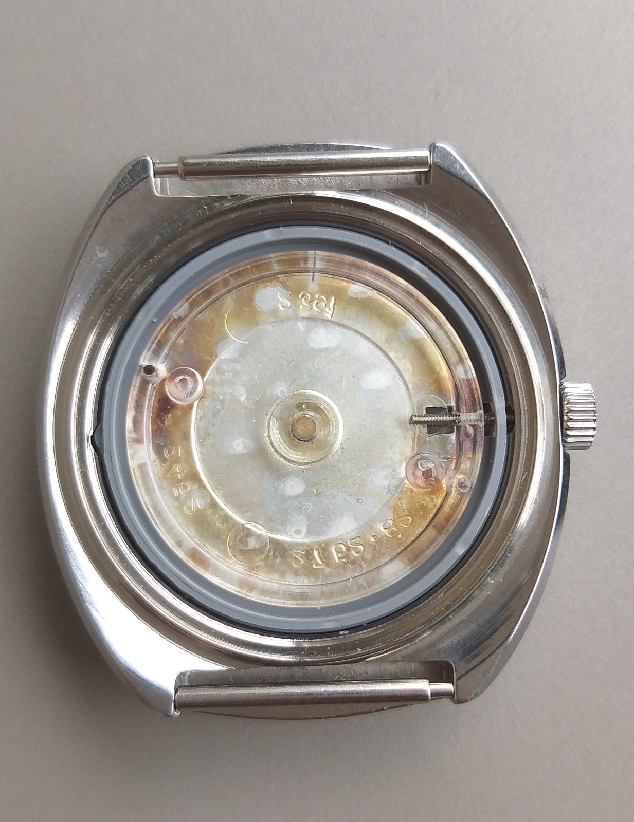 ETA 2452 Automatic Project Watch Steel Case + Dial & Hands NOS 1970’s Parts