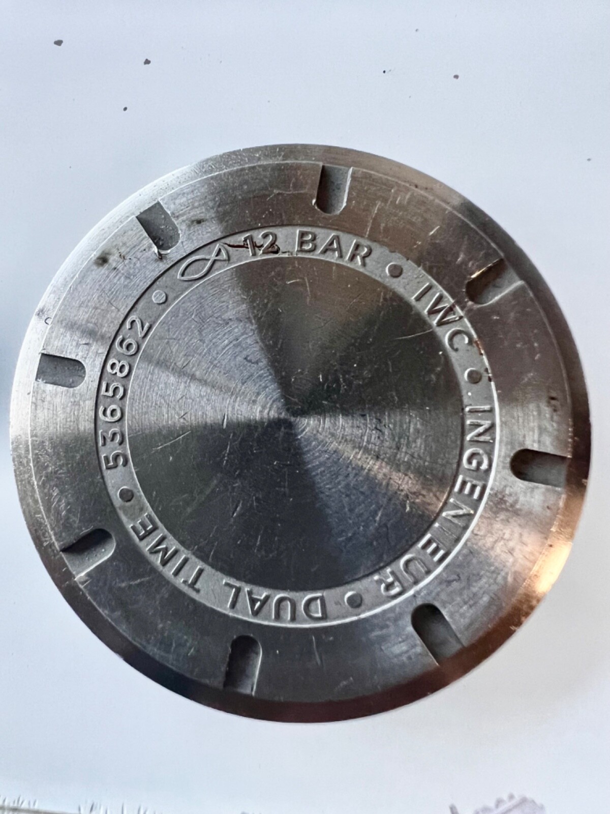 Genuine IWC Ingenieur Dual time watch Back