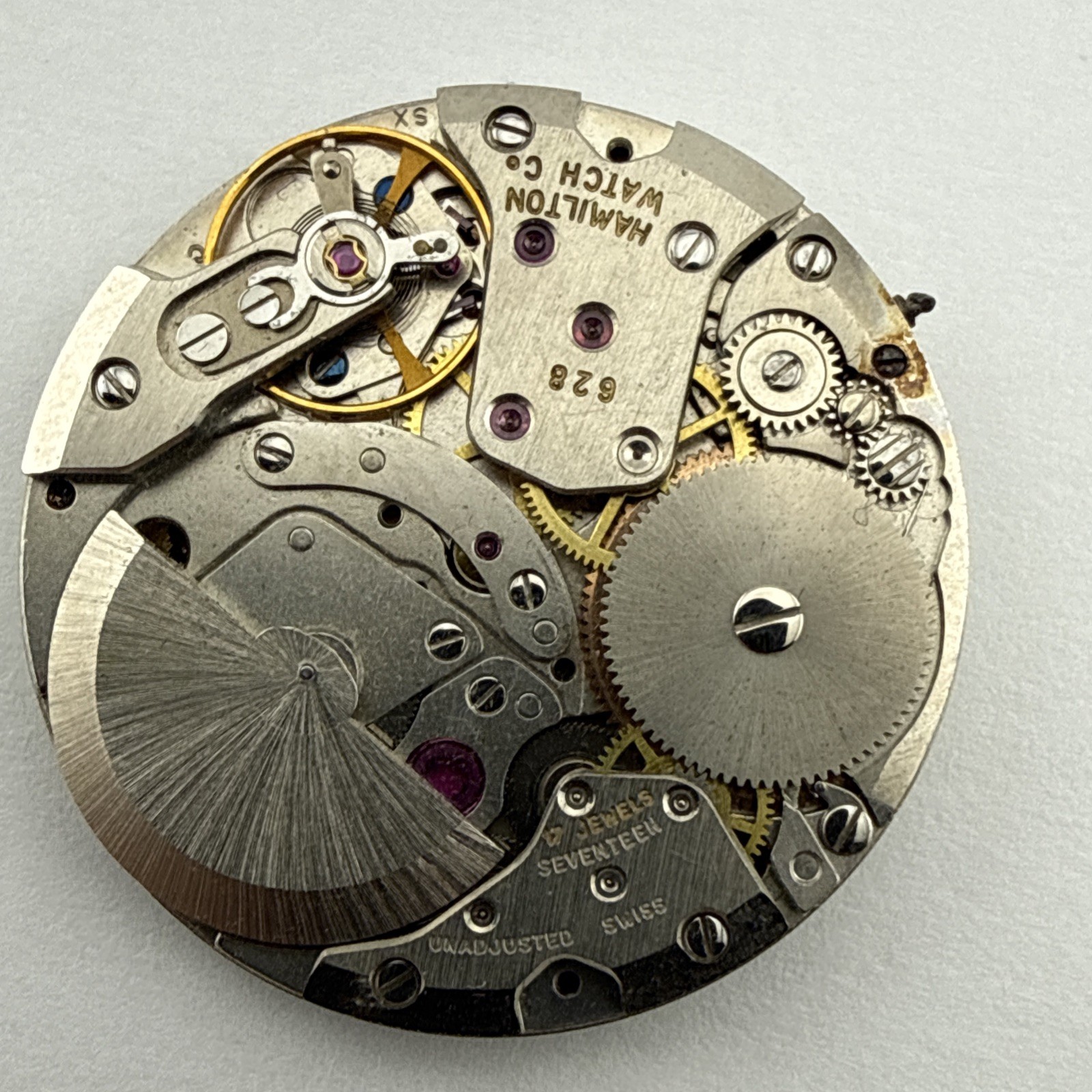 Hamilton 629 17j Thin-O-Matic Micro-Rotor Automatic Wrist Watch Movement – As Is