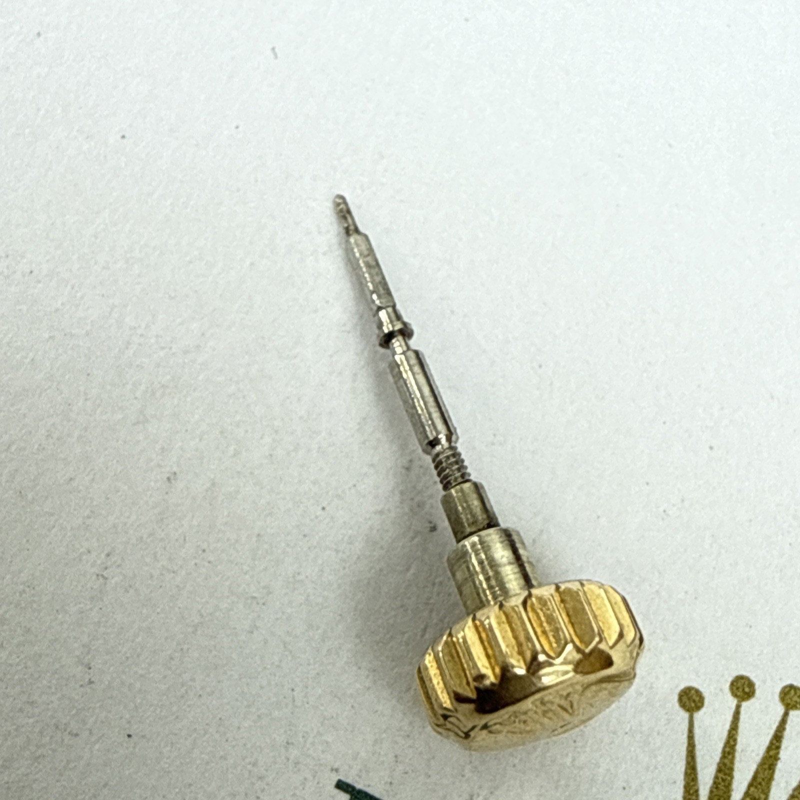 GENUINE Rolex 1555 1556 7869 Stem With Crown Perfect Working Condition
