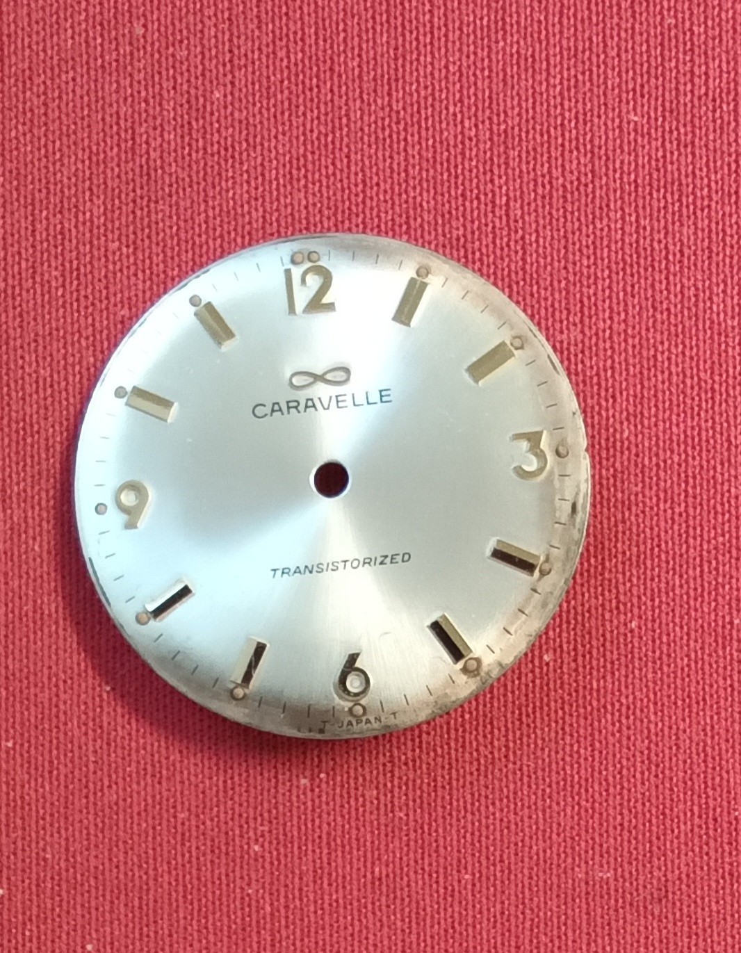 Vintage CARAVELLE Transistorized Watch Dial Only