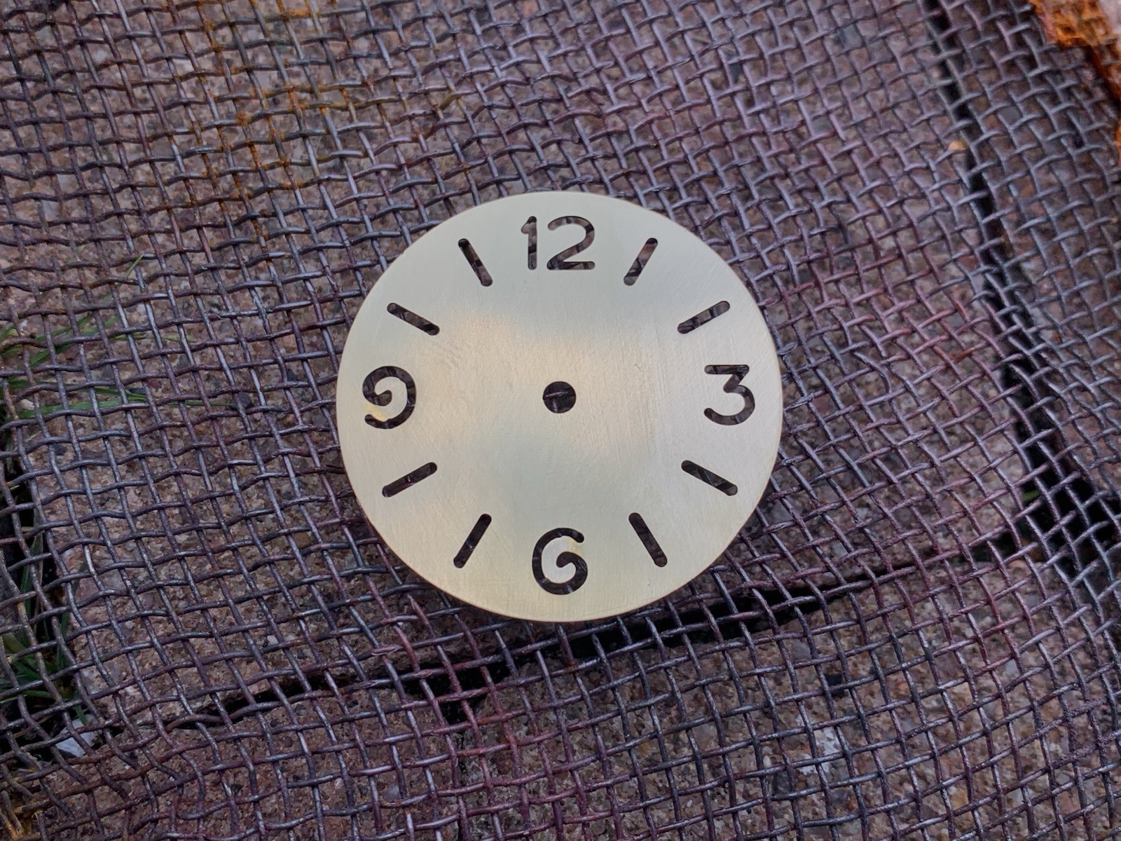 PAM skeleton / Ø 39 mm – watch dial , engraved / brass