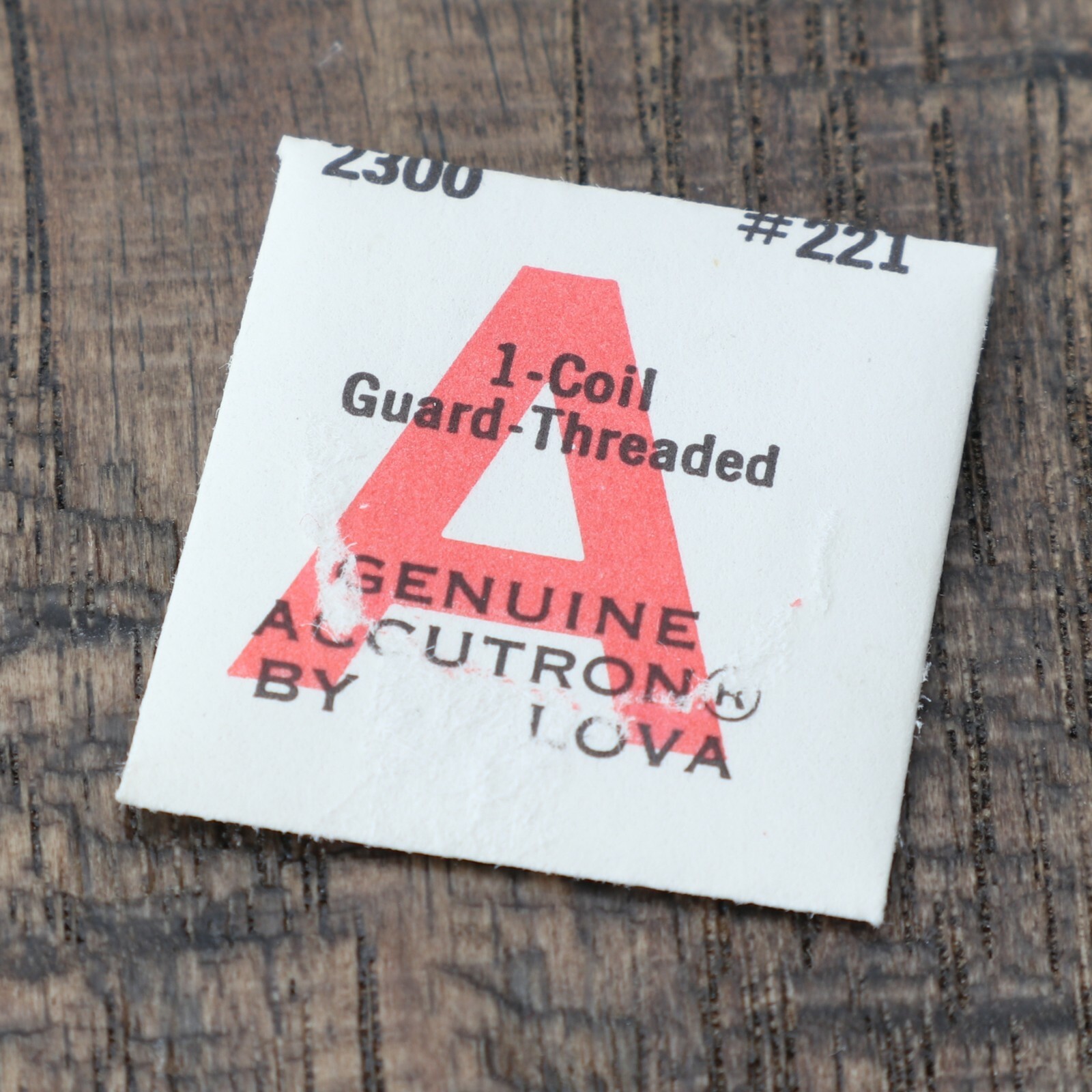 Vintage Genuine Original Bulova Accutron 2300 Part #221 Coil Guard (C5D7)