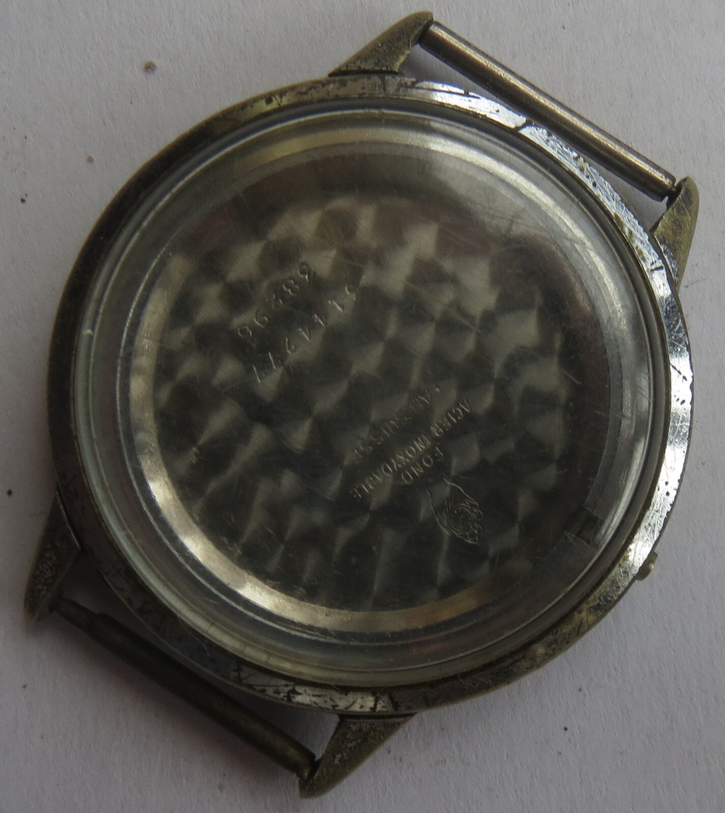 Movado mens wristwatch nickel chromiun case 37 mm. in diameter