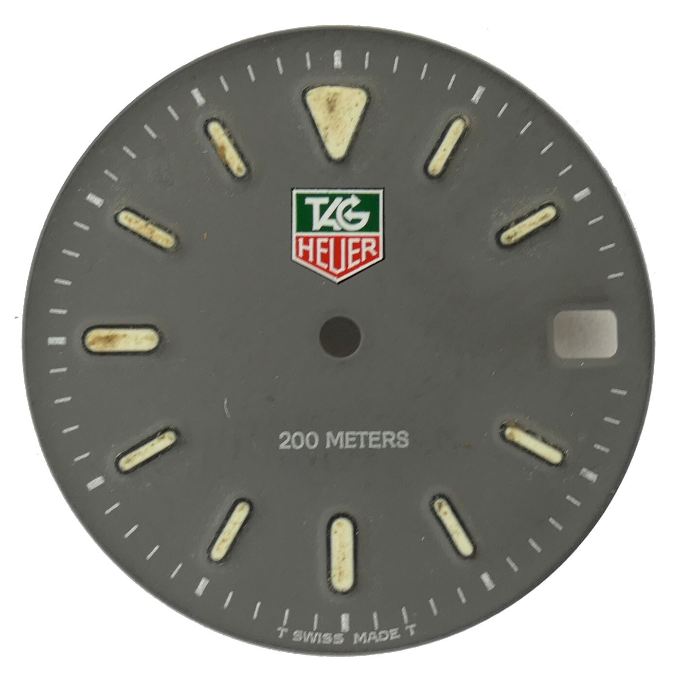 TAG HEUER 200 METER GRAY DIAL FOR PARTS OR REPAIRS