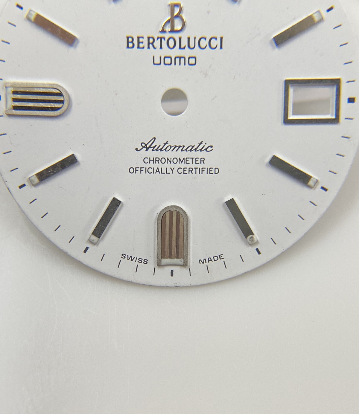Original Bertolucci Uomo Automatic 28mm White Dial Ref: 884.55.41.10B