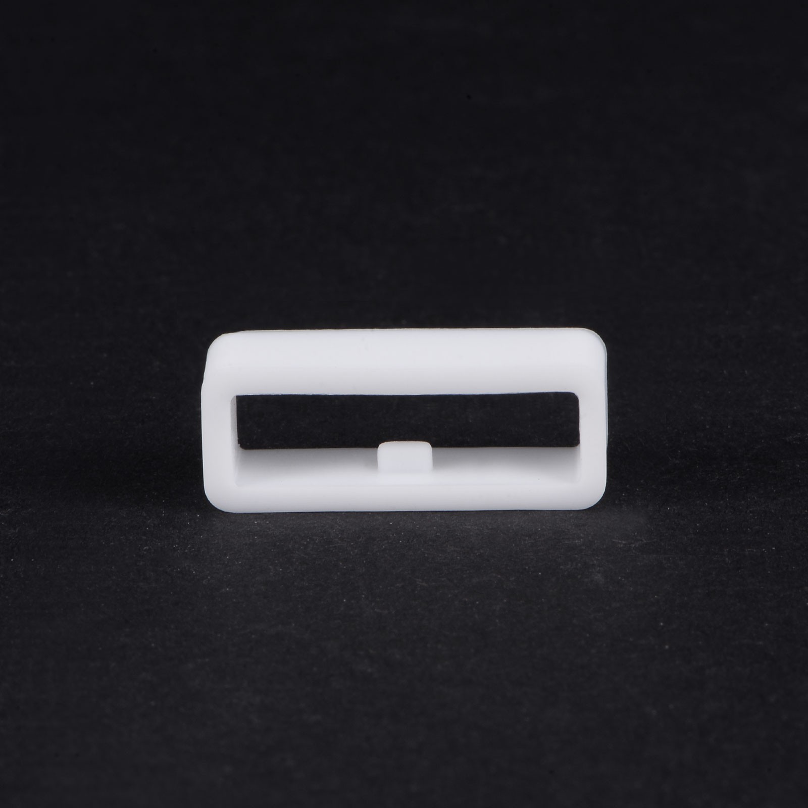 6pcs Watch Strap Loop Fastener Ring 18mm Rubber Watch Holder Keeper White