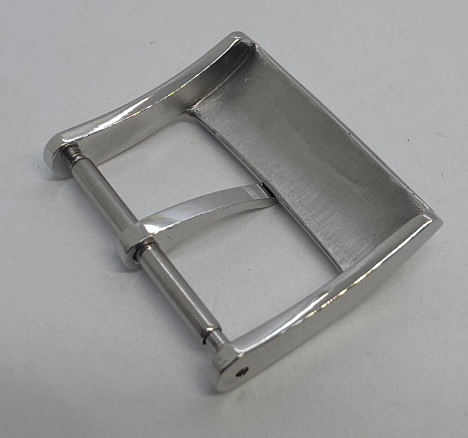 Breitling 20mm Polished Stainless Steel Tang Buckle for Leather Strap