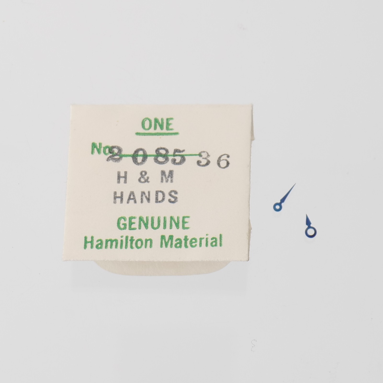 Hamilton Watch Hands No. 208536 Original Pair Hour Minute Watchmaker Parts (H22)