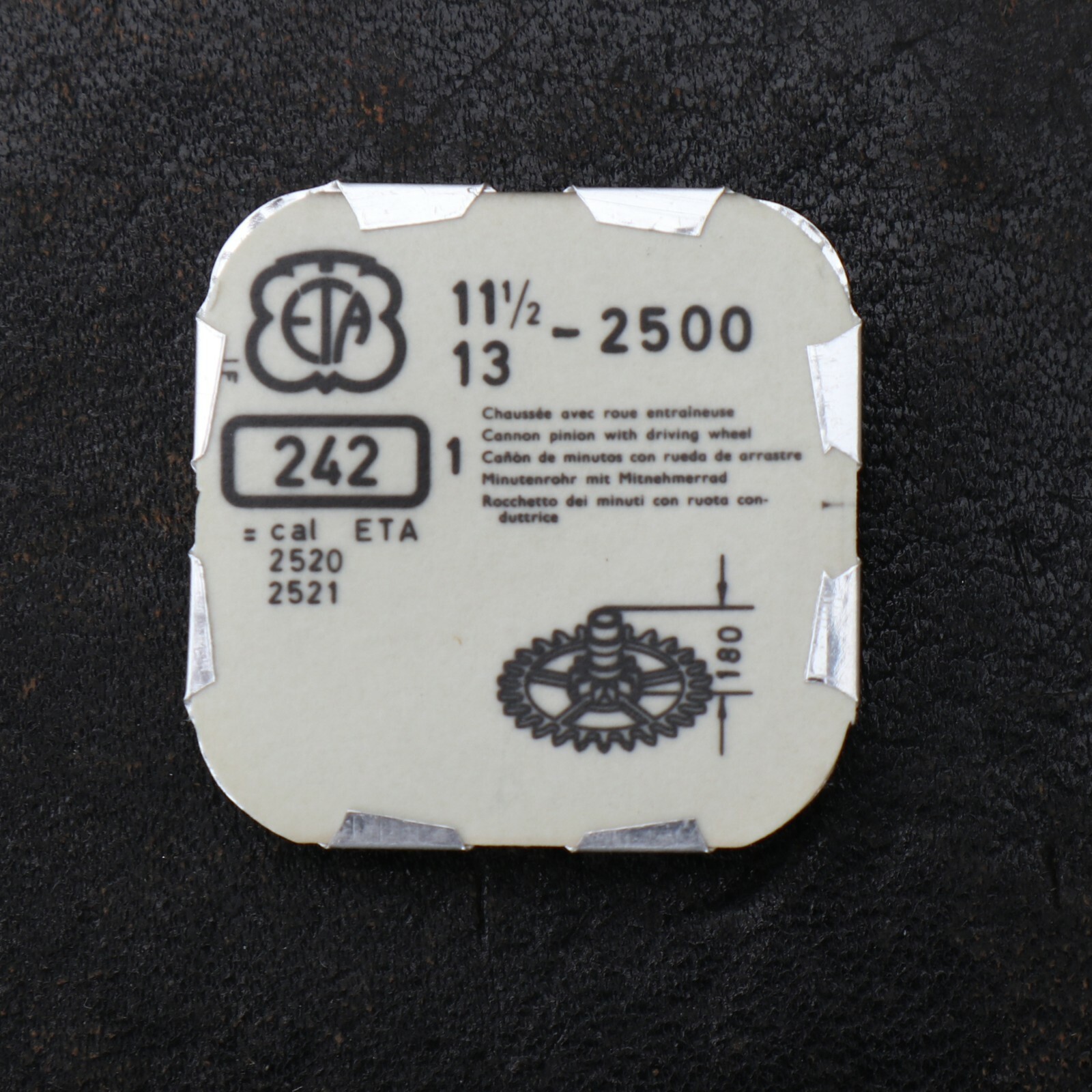 ETA 2500, 2600 Cannon Pinion w/ Drive Wheel Watch Part Genuine (C13D32)
