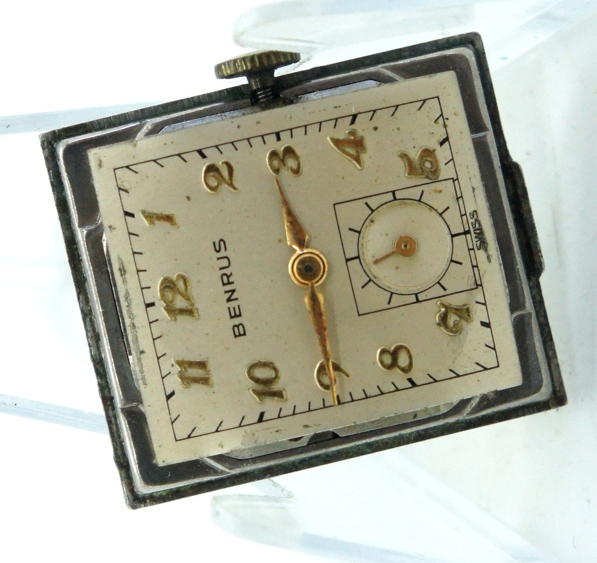 Vintage BENRUS MODEL B0 Mechanical Wrist Watch SWISS Movement 17 J WORKS EXC