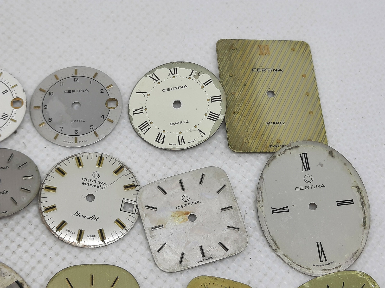 Lot of 17 Vintage Certina Ladies / Mens Watch Dials 1960′ / 1970′ / 1980′