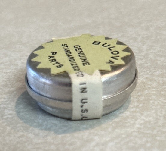 VINTAGE BULOVA 6BK #54 (1) COMPLETE BALANCE WHEEL NOS SEALED U.S.A.