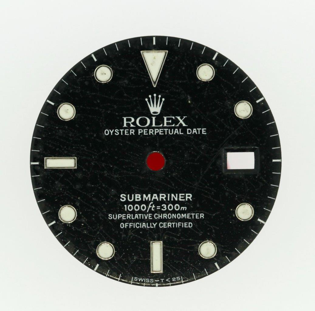 Vintage Men’s Rolex Submariner Date 40mm Black Gilt Dial 16800 16610 S/S #D43