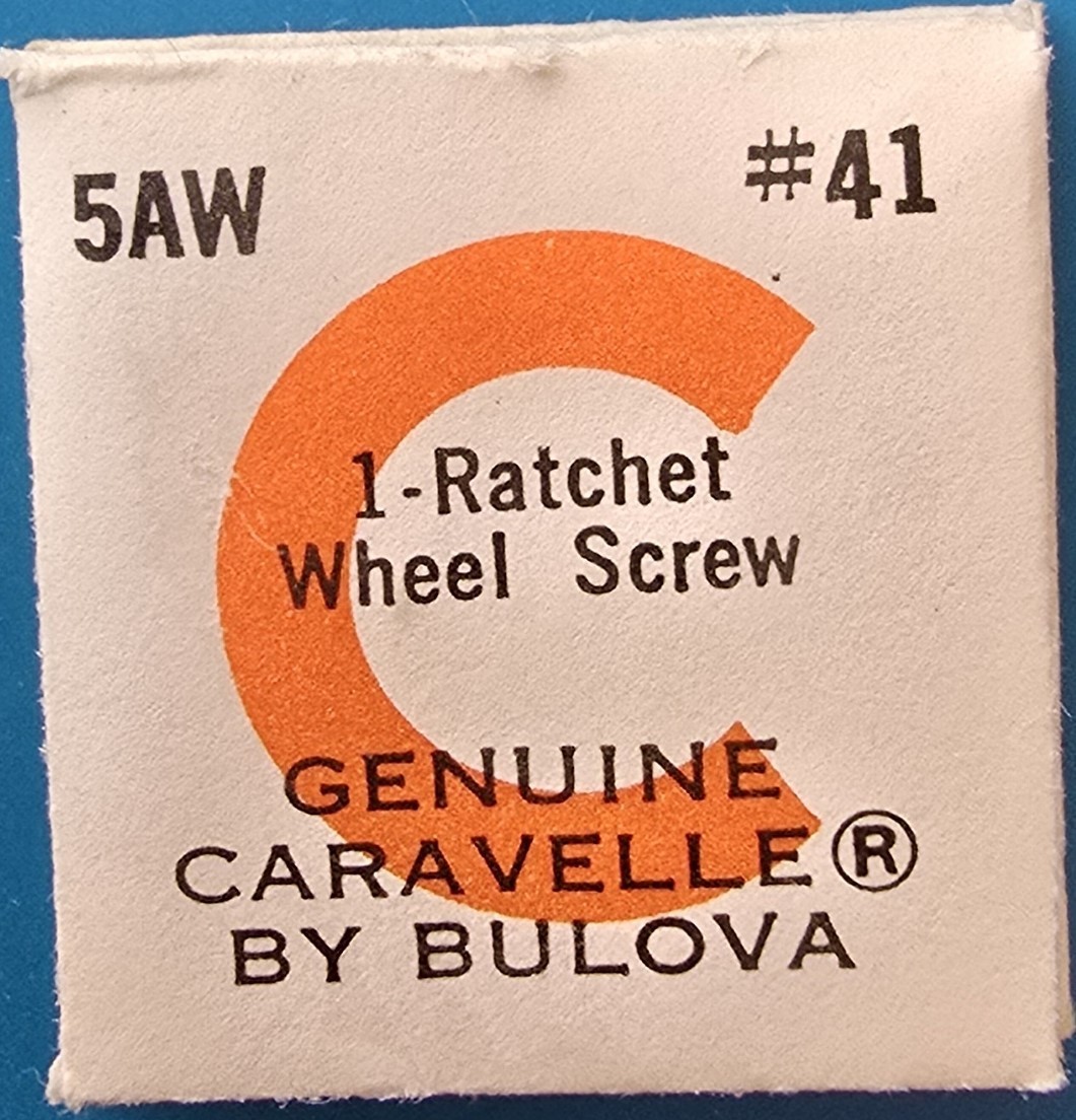 Caravelle Cal. 5AW #41 Ratchet Wheel Screw NOS
