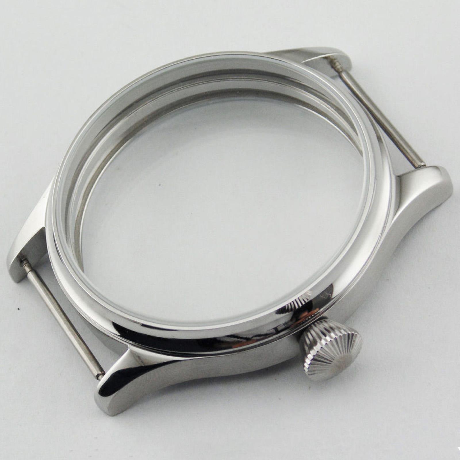 Original 44mm Stainless Steel Watch Case For Seagull ST3600/ST3621 ETA 6497/6498
