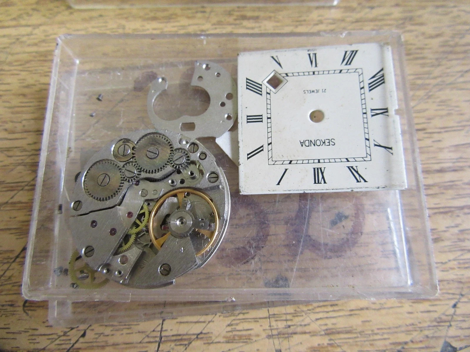 JOB LOT VINTAGE WATCH PARTS. SEKONDA, TREBEX, ETC, SPARES OR REPAIR