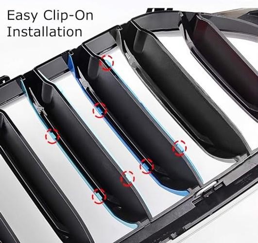 Exact Fit 3pc Set Iconic Tri-Accent Grille Insert Decoration Trims Compatible