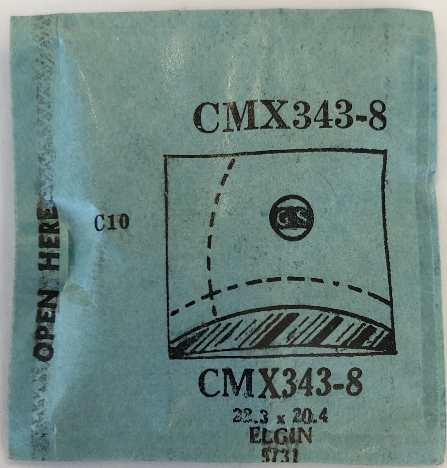 Original NOS G-S “CMX” Wristwatch Crystals #343.8 – 484.15 Variations Available!