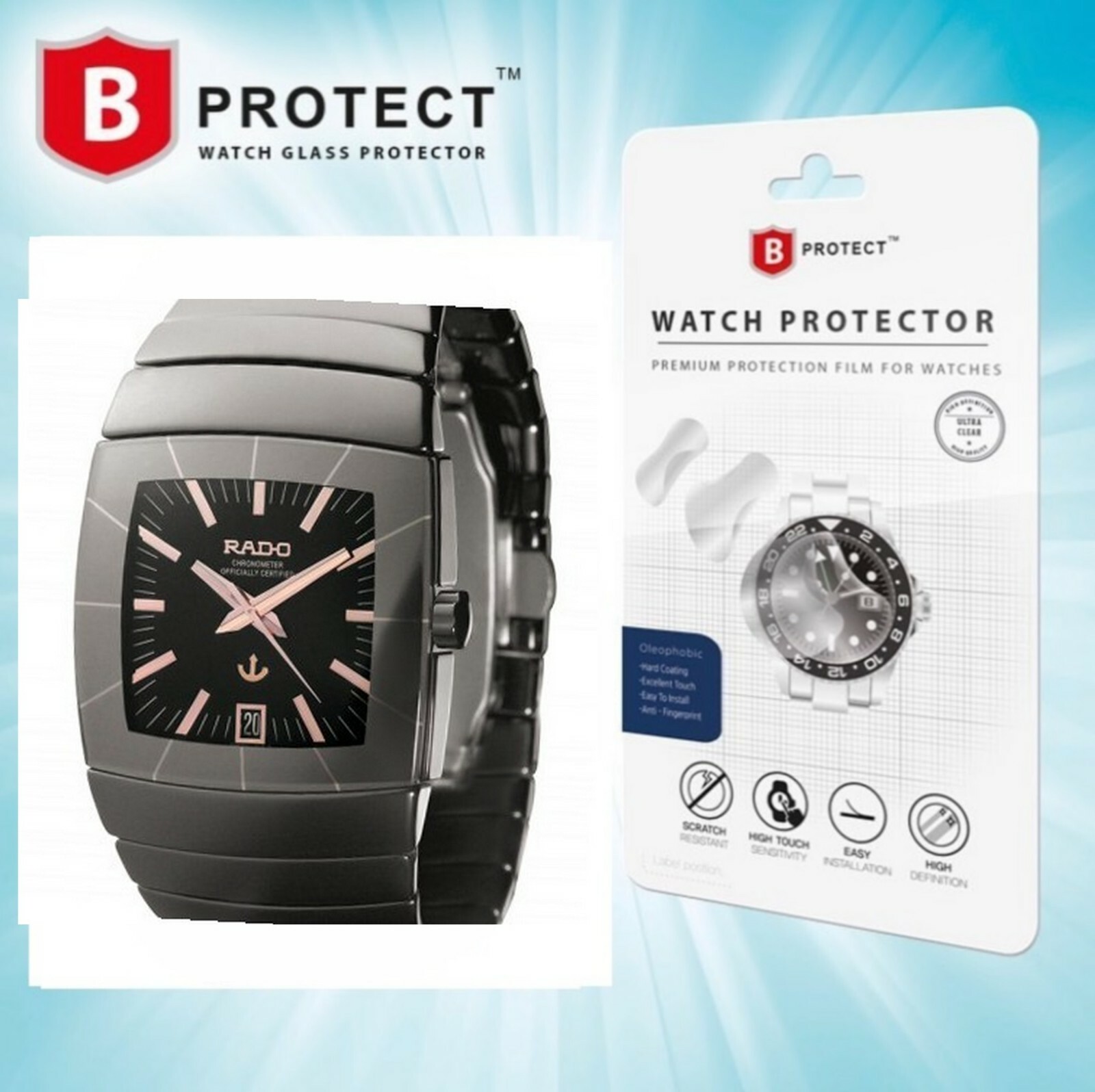 Protection For Rado XXL Sintra Watch. 33 X 31 Mm. B-PROTECT