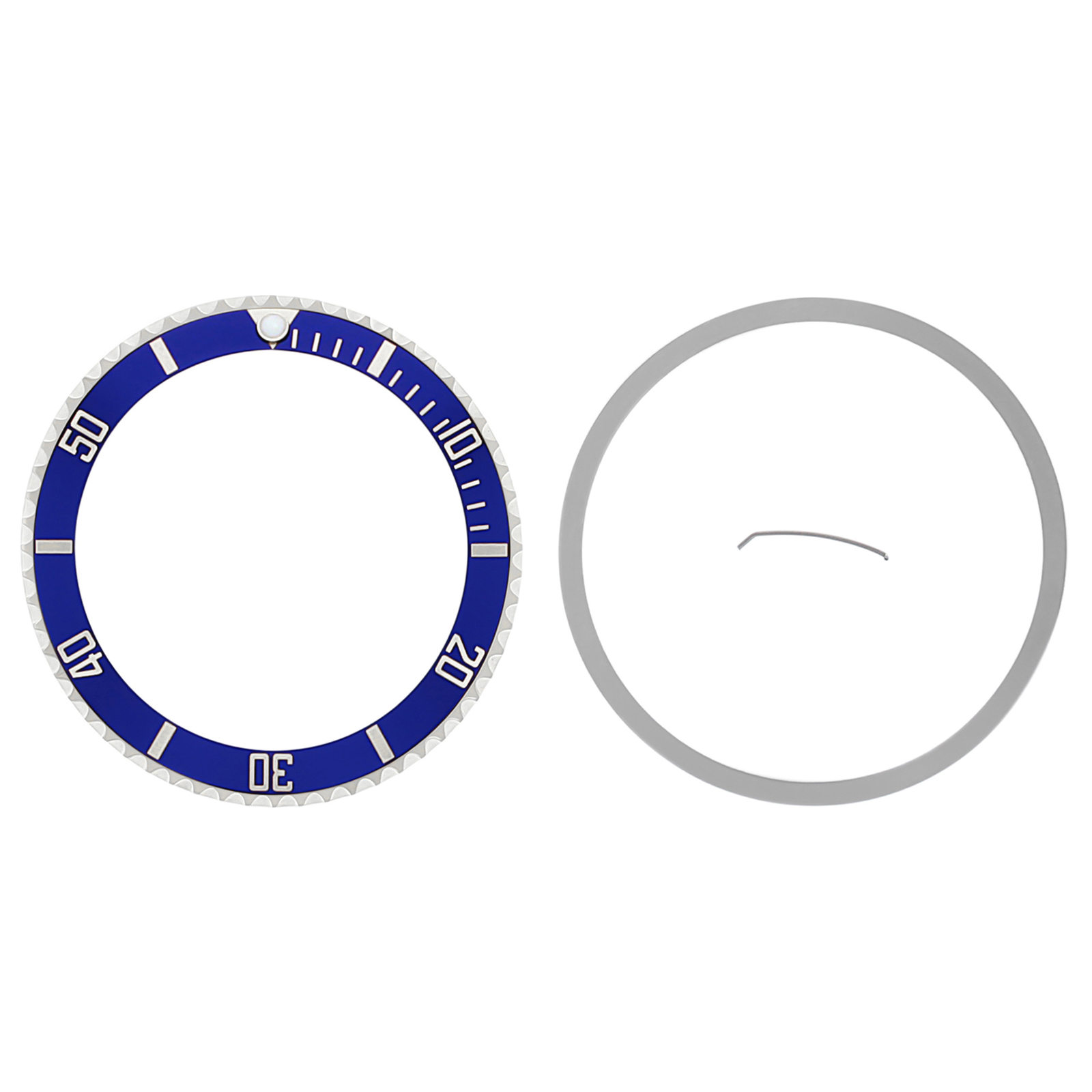 BEZEL + INSERT FOR ROLEX NO DATE SUBMARINER 14060 INSTALLED WATCH BLUE
