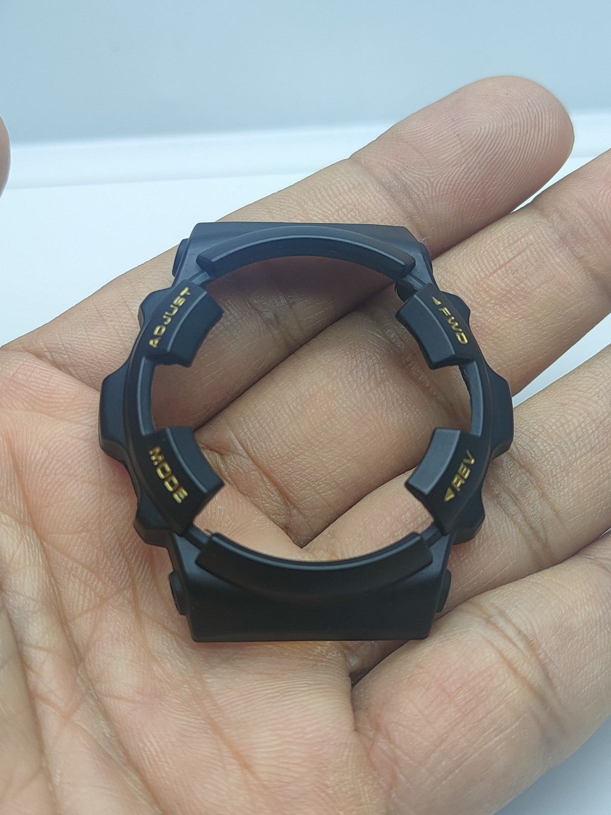 Vintage MRG-1 “TITANIUM” (1556) Replacement Custom Bezel Black GOLD Letters