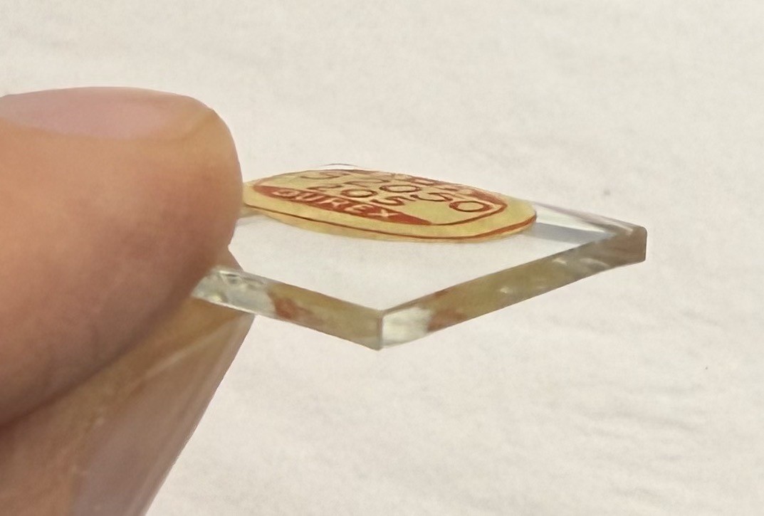 NOS Vintage Rolex Premium Thick 20.5mm Square Glass Watch Crystal