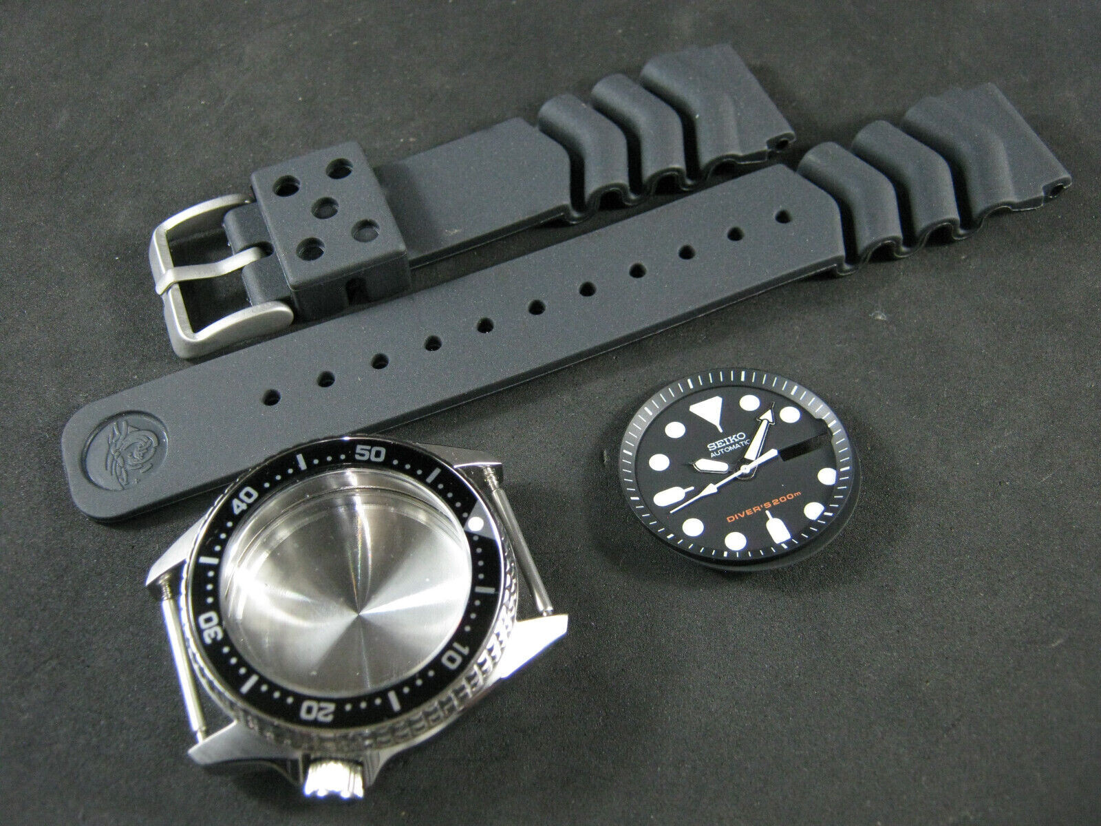 NEW STAINLESS CASE KIT SEIKO DIVERS SKX007-009 7S26-0030 Watch Case