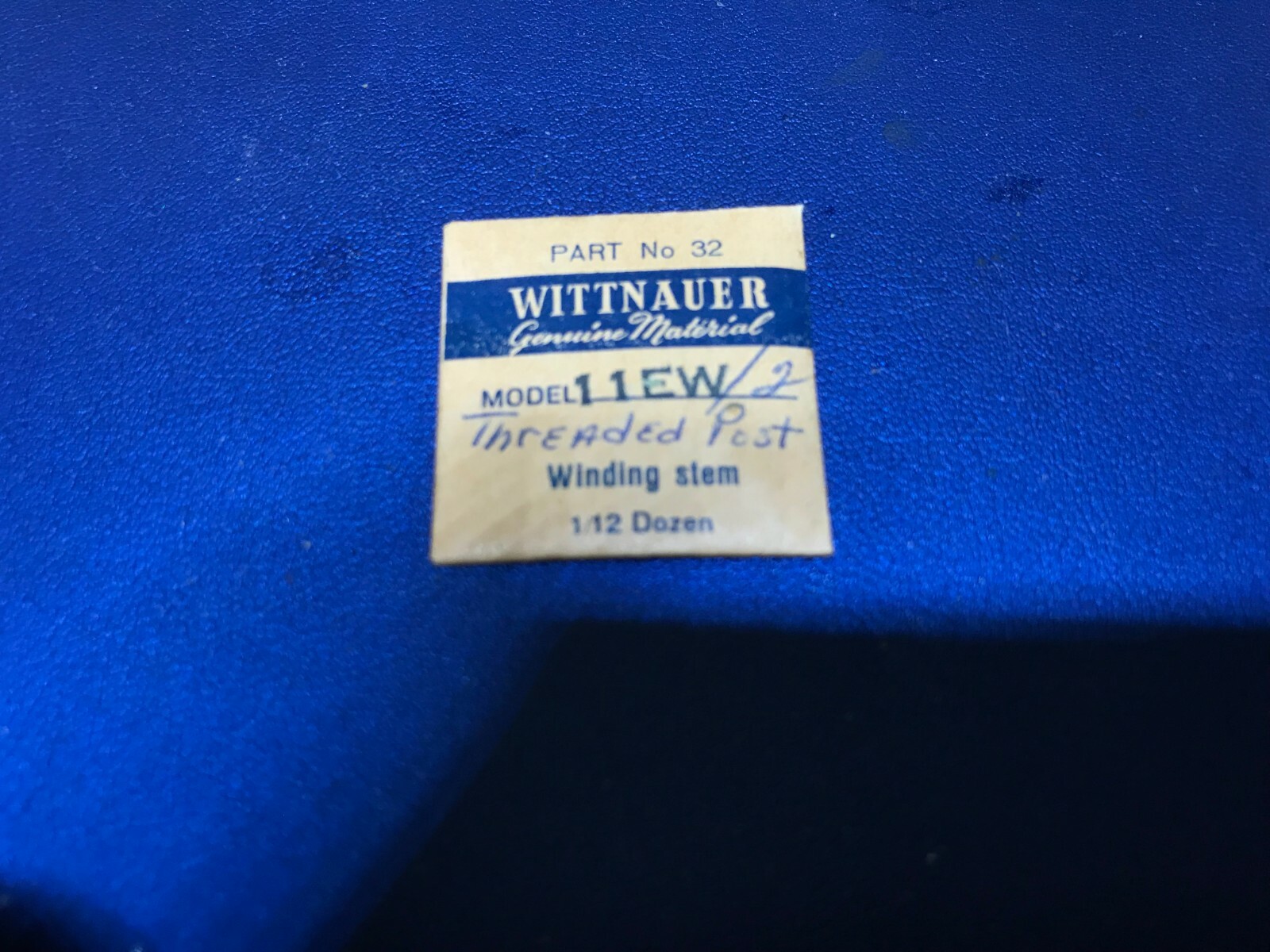 WITTNAUER THREADED POST WINDING STEM NEW OLD STOCK