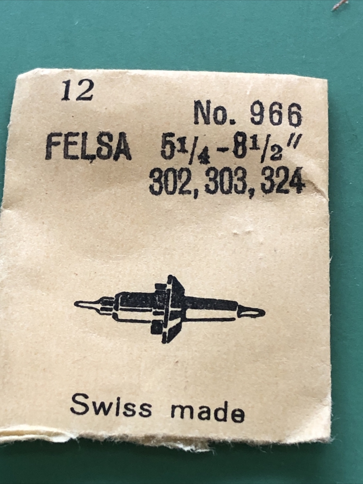 Felsa 302,303,324 Caliber Balance Staff New Unused Stock Free Postage.