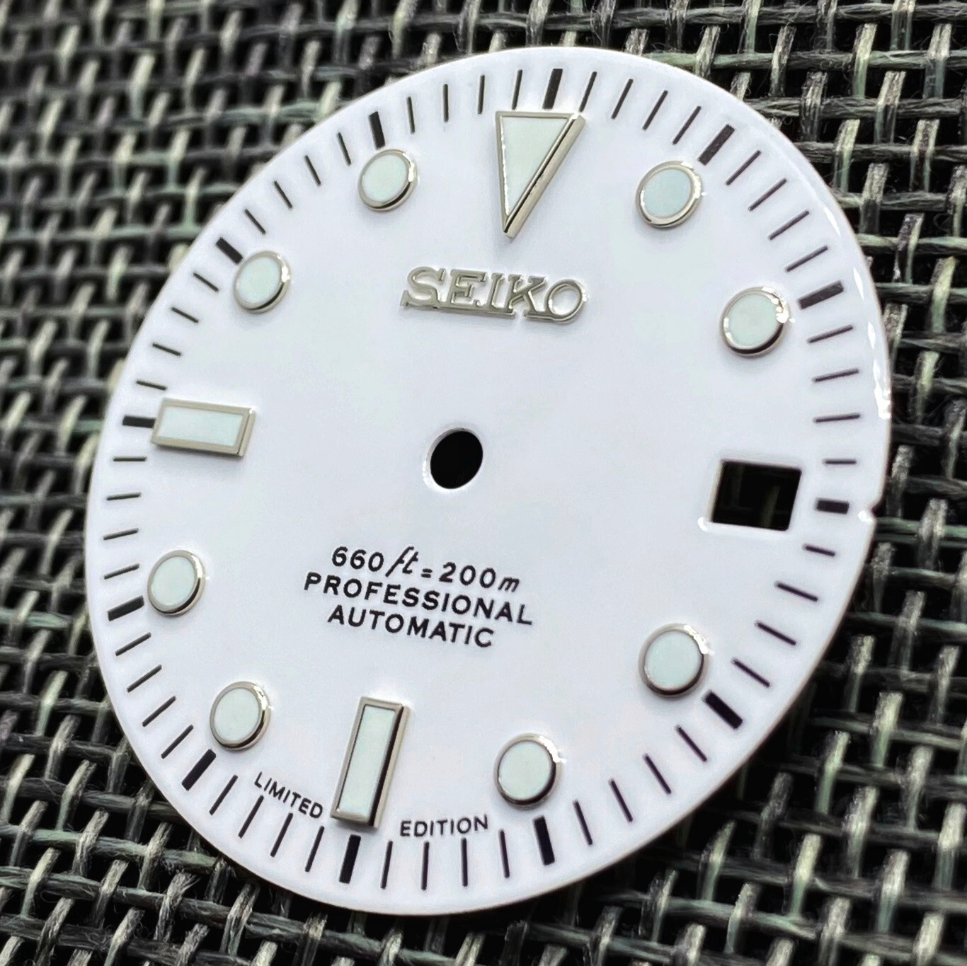 New SUB DIVERS CERAMIC WHITE DIAL FOR SEIKO NH35 NH36 4R35 4R36 7S26 SKX007