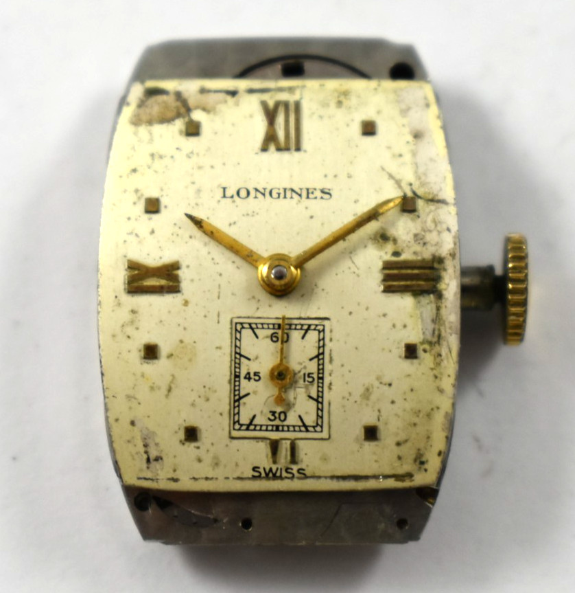 Vintage Longines Manual Wind 17J 9L Wrist Watch Movement lot.t