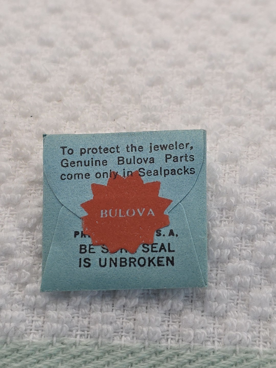 Bulova 1 Screw For Clutch Pinion Tension Spring 10BOAC #337 NOS