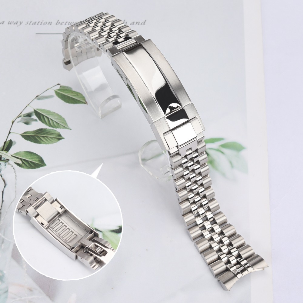 Vintage Rose Gold Jubilee Bracelet 20MM 316L Solid STEEL For 40mm Oyster Watches