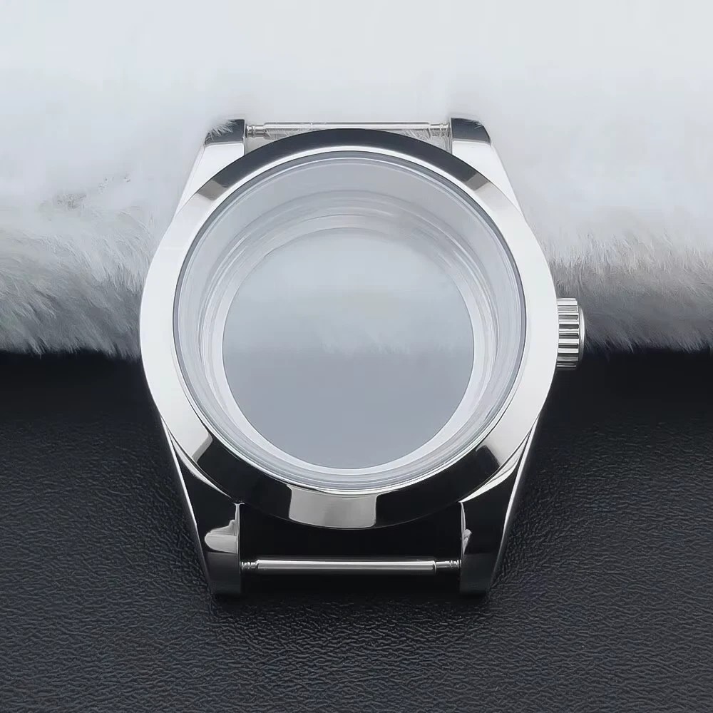 Movement Bevel Edge Good36Mm/39Mm Silver Watch Case Sapphire Fit NH35 NH36 NH34