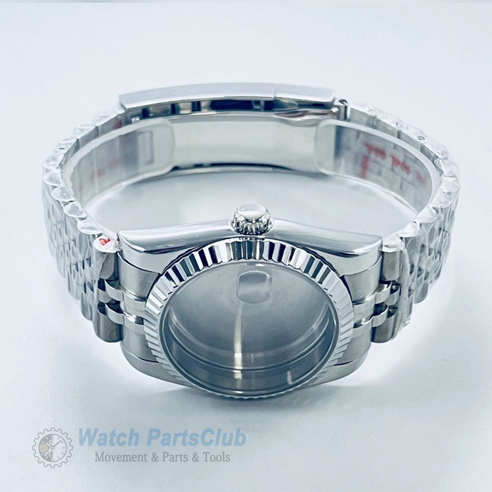 Watch Repair 40mm Fluted Case Jubilee Bracelet Fits NH35 ETA2824 Movement