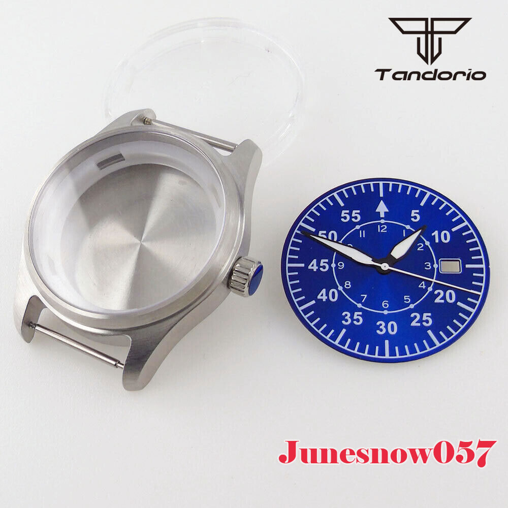 39MM Polit Watch Case Watch Hands Dial Set Fit For NH35A NH36A NH34A SKX ETA2824