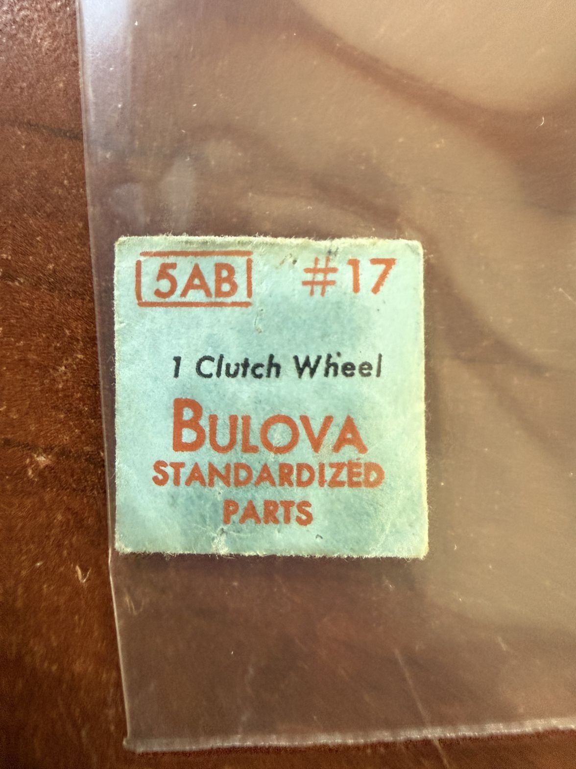 Bulova 5AB Clutch Wheel #17 NOS Genuine Vintage Watch Part New Old Stock