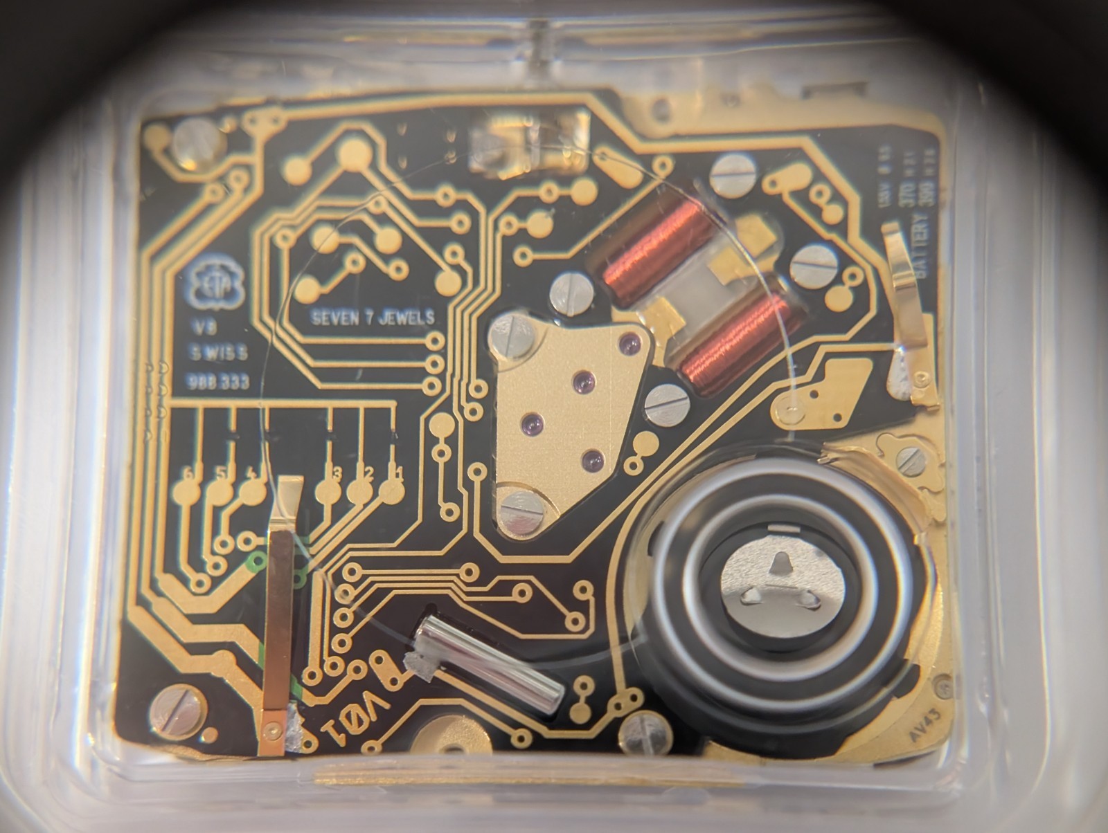 NEW ETA 988.333 MOVEMENT Quartz Digital/Analog, Alarm, Chronograph GENUINE